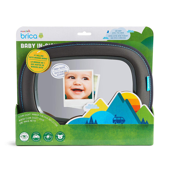 Brica Newborn Lightweight Baby In Sight Soft Touch Auto Baby Car Safety Mirror