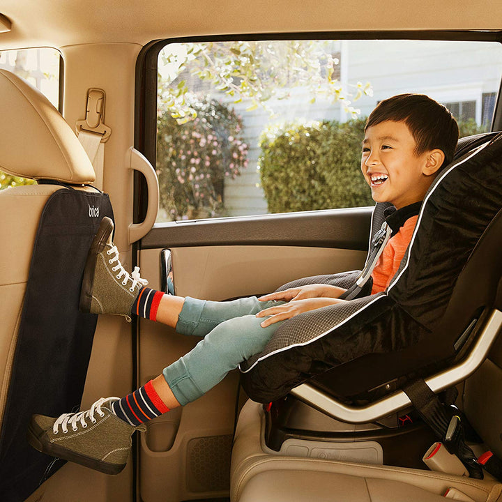 Brica Car Auto Baby Seat Back Protector Cover Children Kids Kick - Mat Black