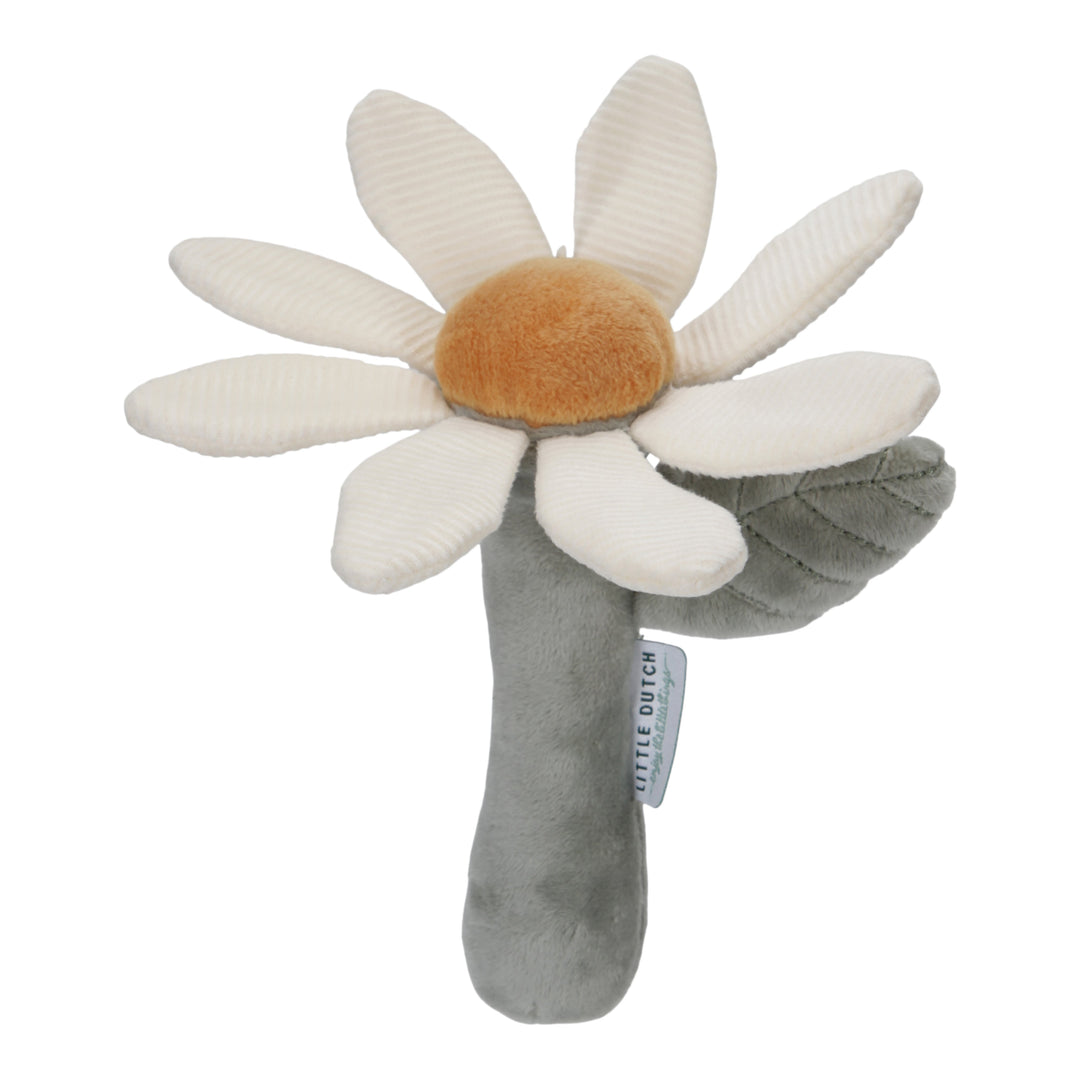 Little Dutch Little Farm Rattle Flower Plush Baby Toy