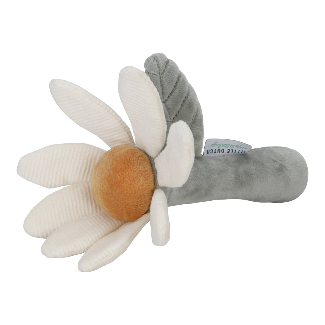 Little Dutch Little Farm Rattle Flower Plush Baby Toy