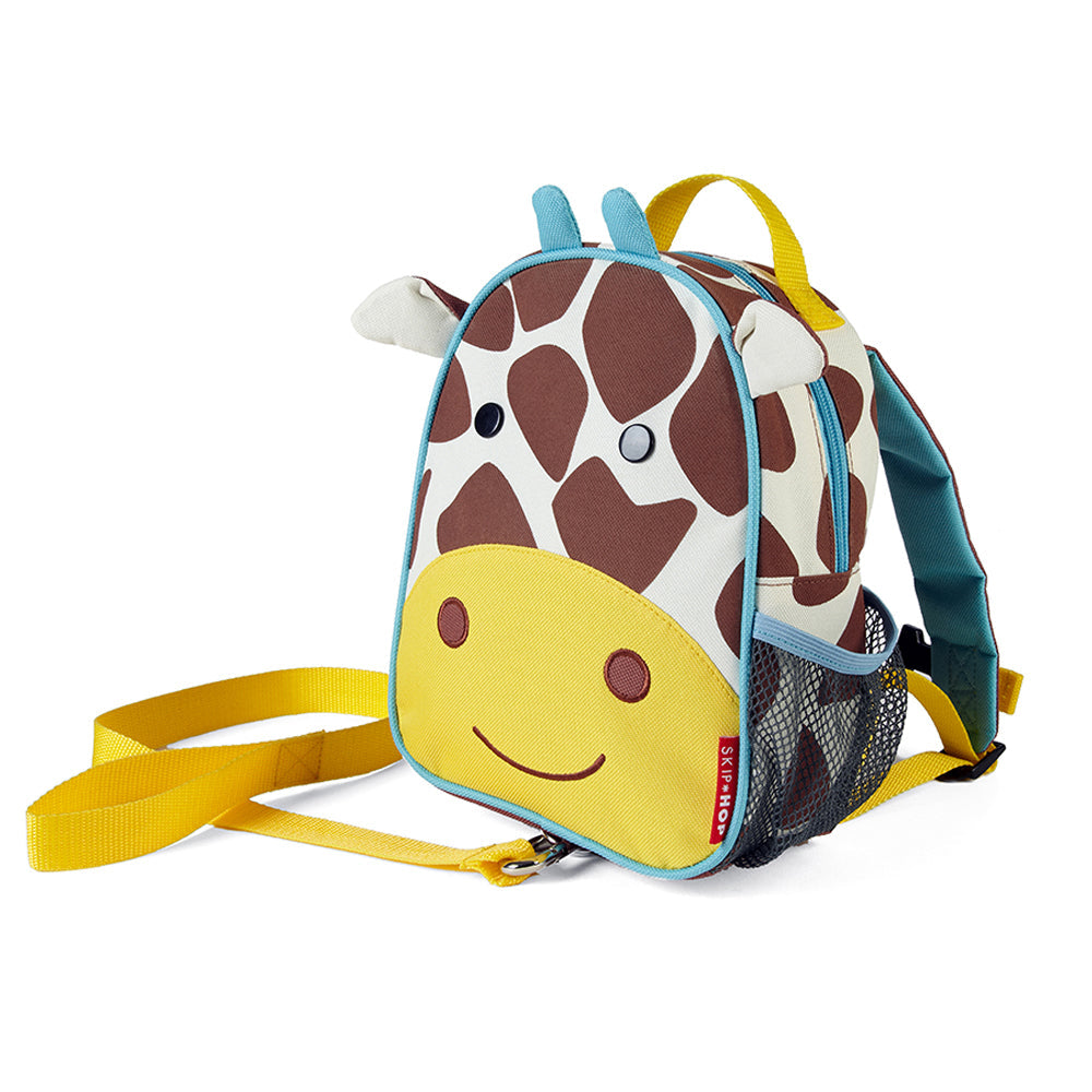 Skip Hop Zoo Let Mini Backpack with Reins Giraffe With Adjustable Stay-put Straps
