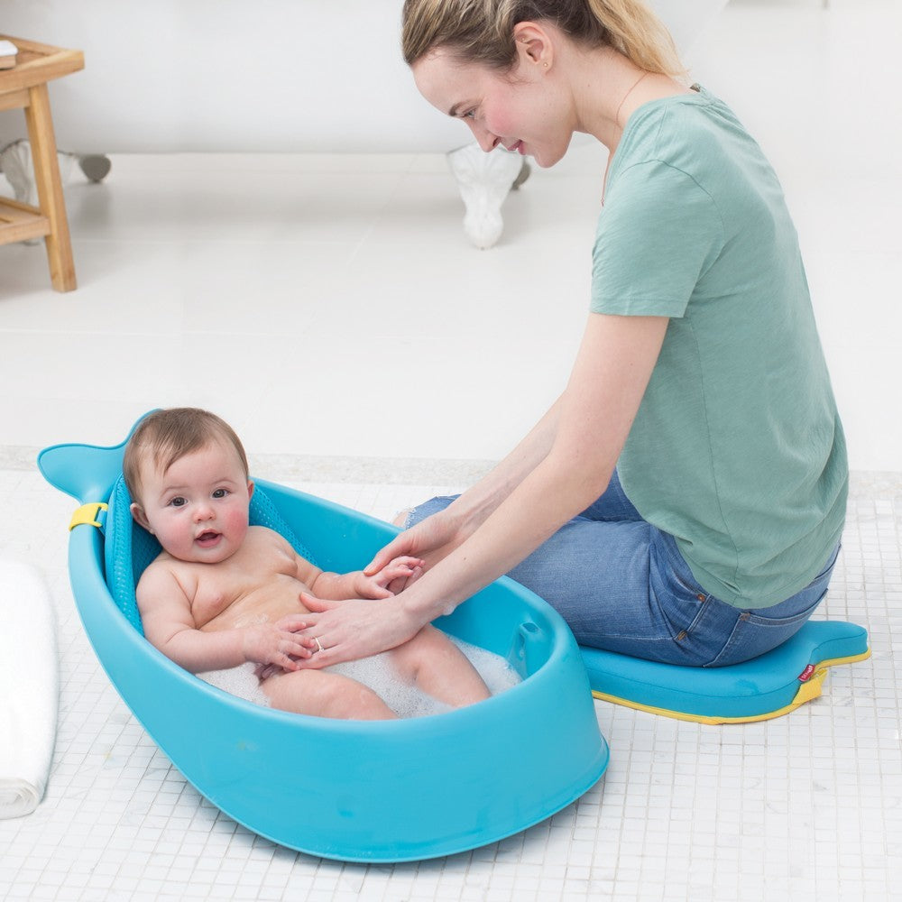 Skip Hop Moby Smart Baby Sling 3-stage Tub Blue With Non-slip Interior Texture