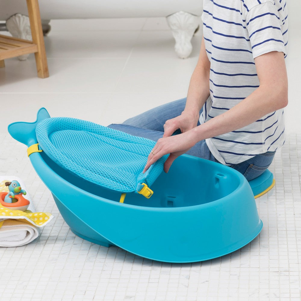 Skip Hop Moby Smart Baby Sling 3-stage Tub Blue With Non-slip Interior Texture