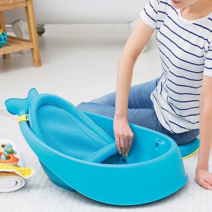 Skip Hop Moby Smart Baby Sling 3-stage Tub Blue With Non-slip Interior Texture