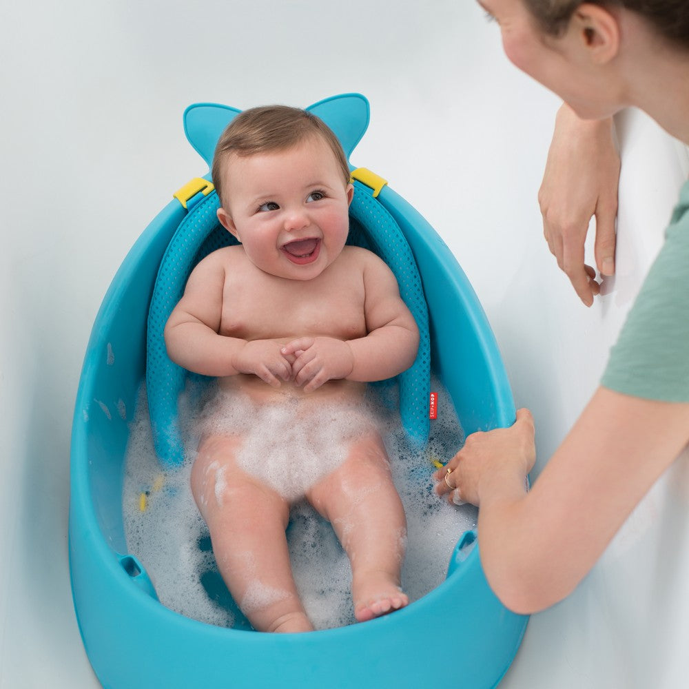 Skip Hop Moby Smart Baby Sling 3-stage Tub Blue With Non-slip Interior Texture