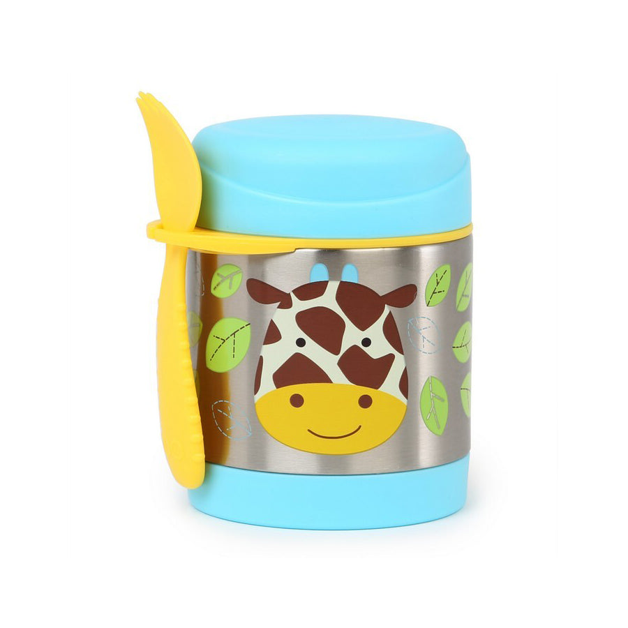 Skip Hop Zoo Kids Stainless Steel Insulated Food Jar Giraffe 2 Piece Set