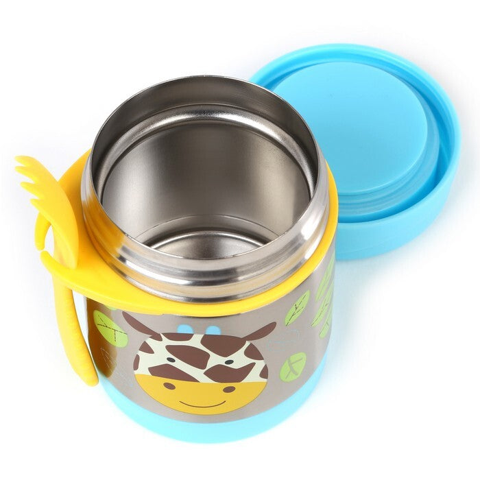 Skip Hop Zoo Kids Stainless Steel Insulated Food Jar Giraffe 2 Piece Set