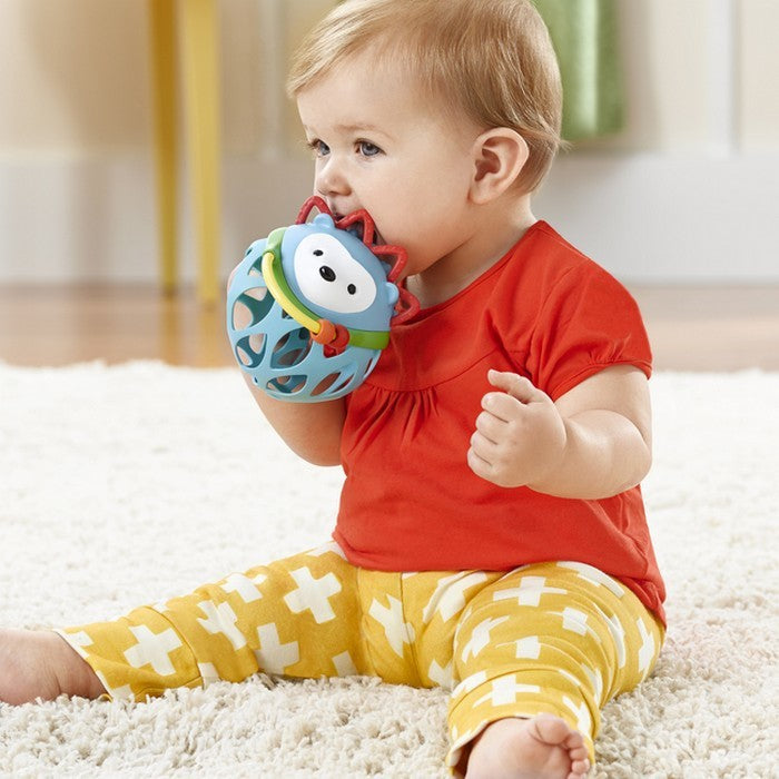Skip Hop Explore & More Collection Roll-around Rattles W/ Rubberized Detail Hedgehog