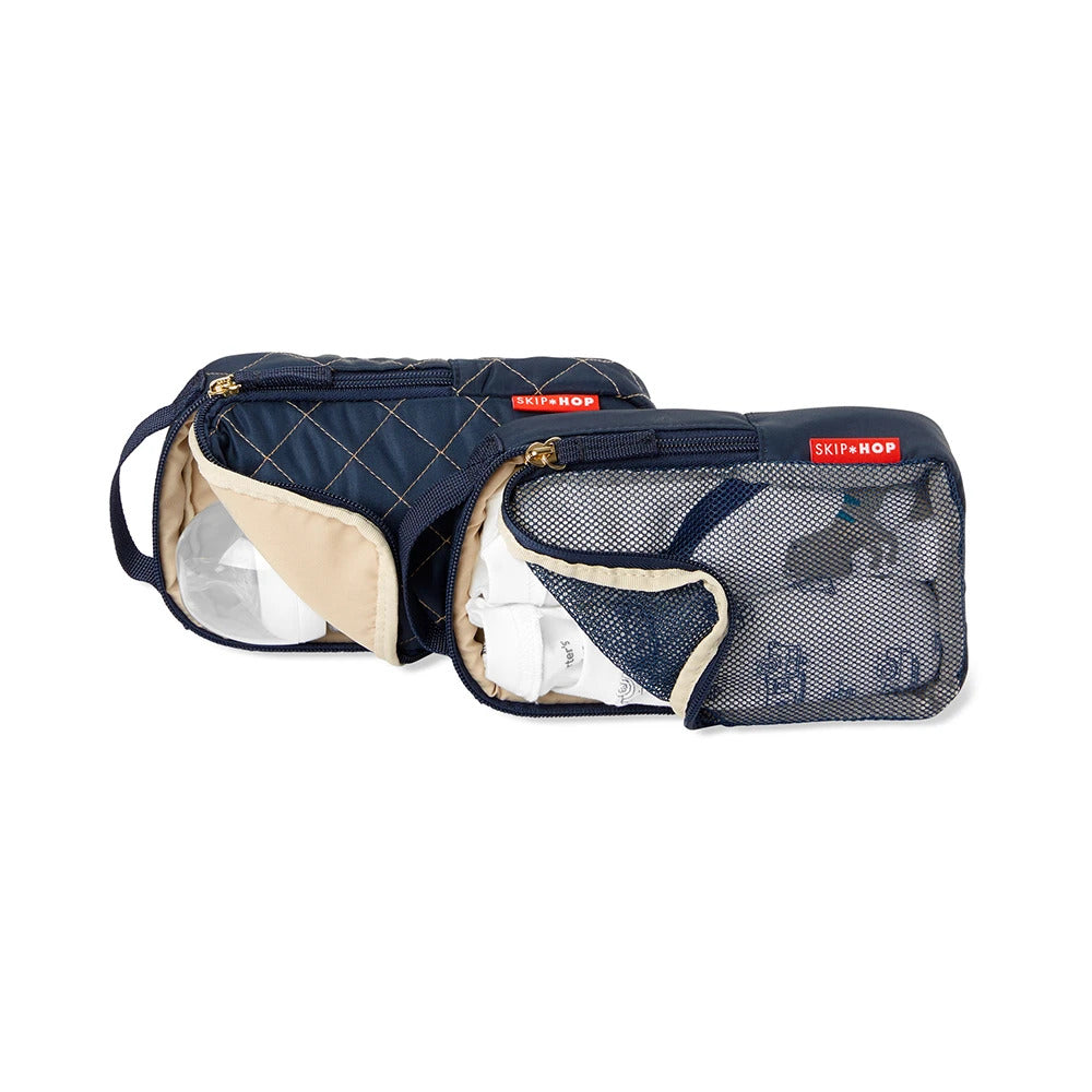 Skip Hop Extra Wide Dual Zip Forma Backpack Nappy Bag With Stroller Straps - Navy