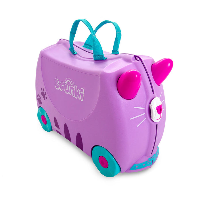 Trunki Ride-on Lightweight And Durable Luggage Kids Travel Suitcase - Cassie Cat